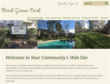 Tablet Screenshot of birchgreenpark.com